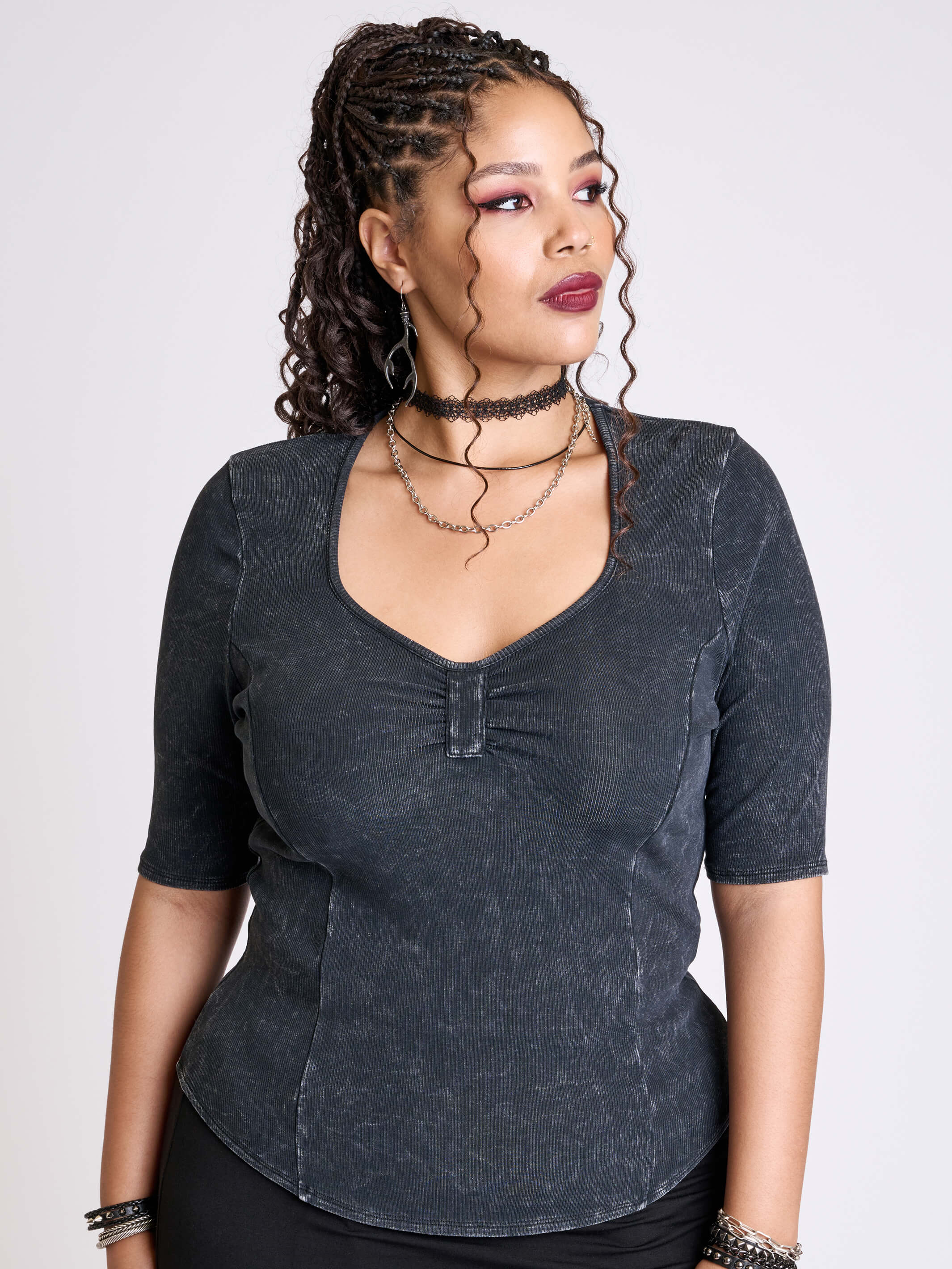 Distressed Sweetheart Top - Image 6