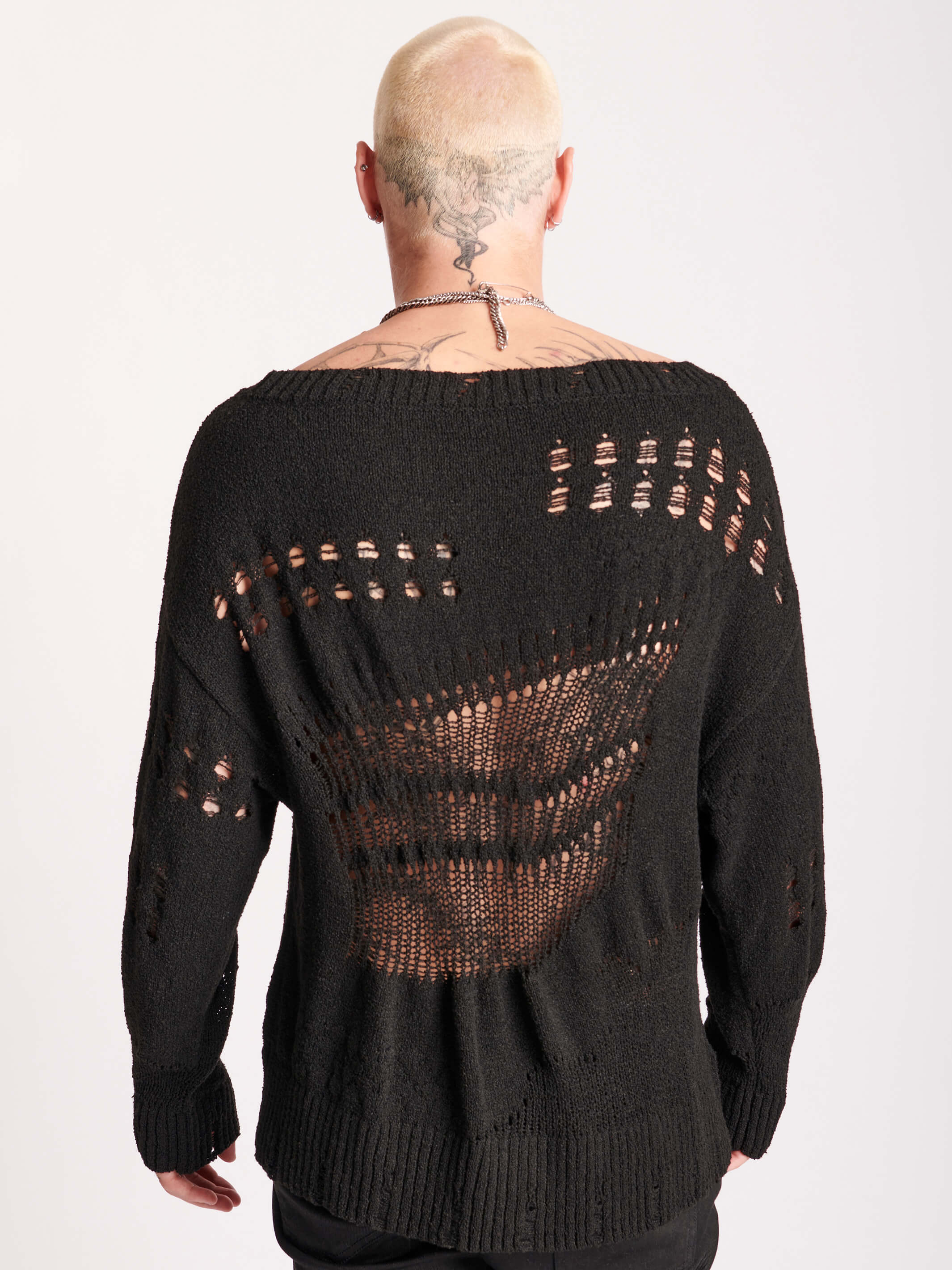 Drop Stitch Distressed Sweater - Image 3