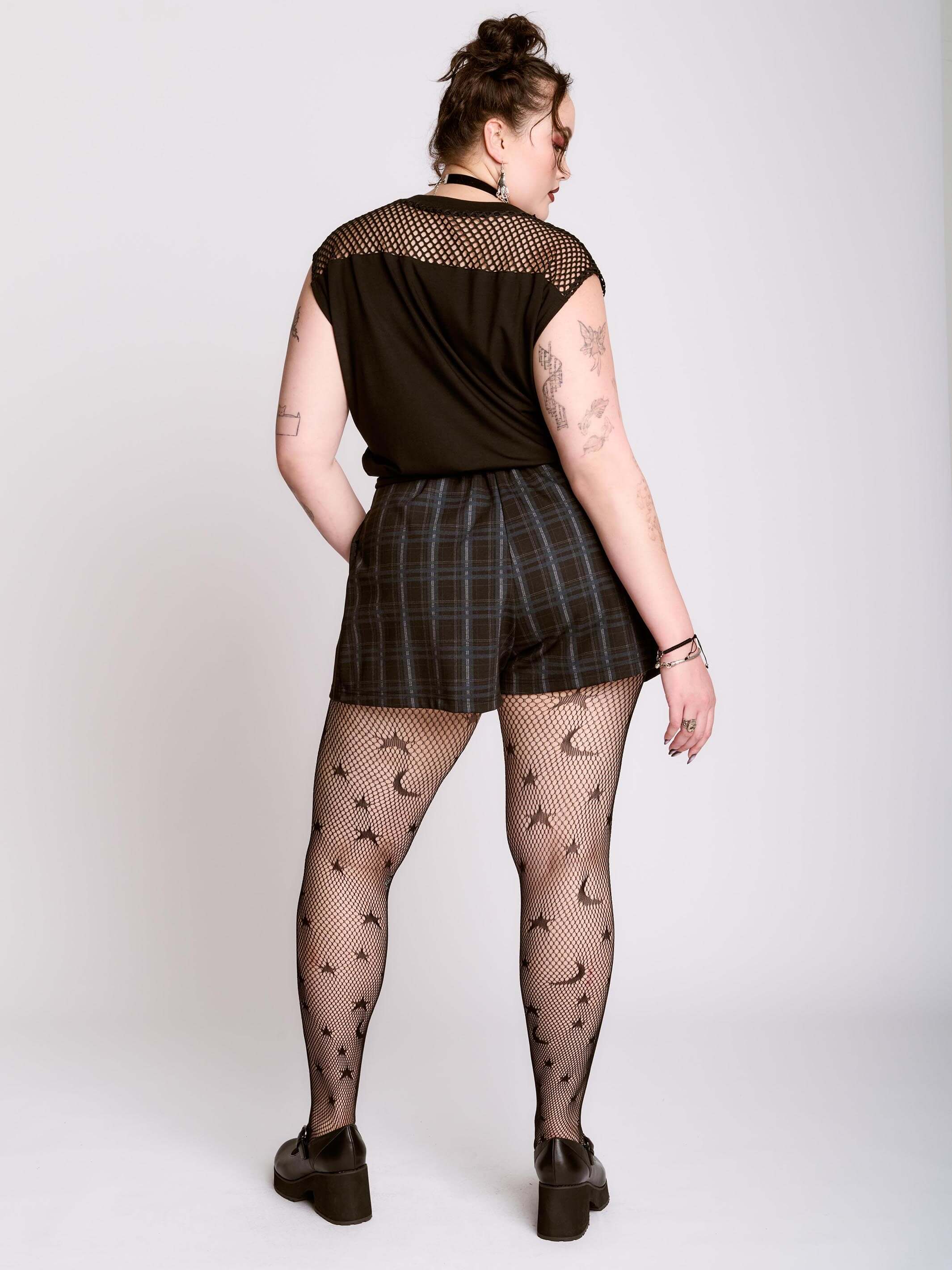 Fishnet Blouson Top - Image 8