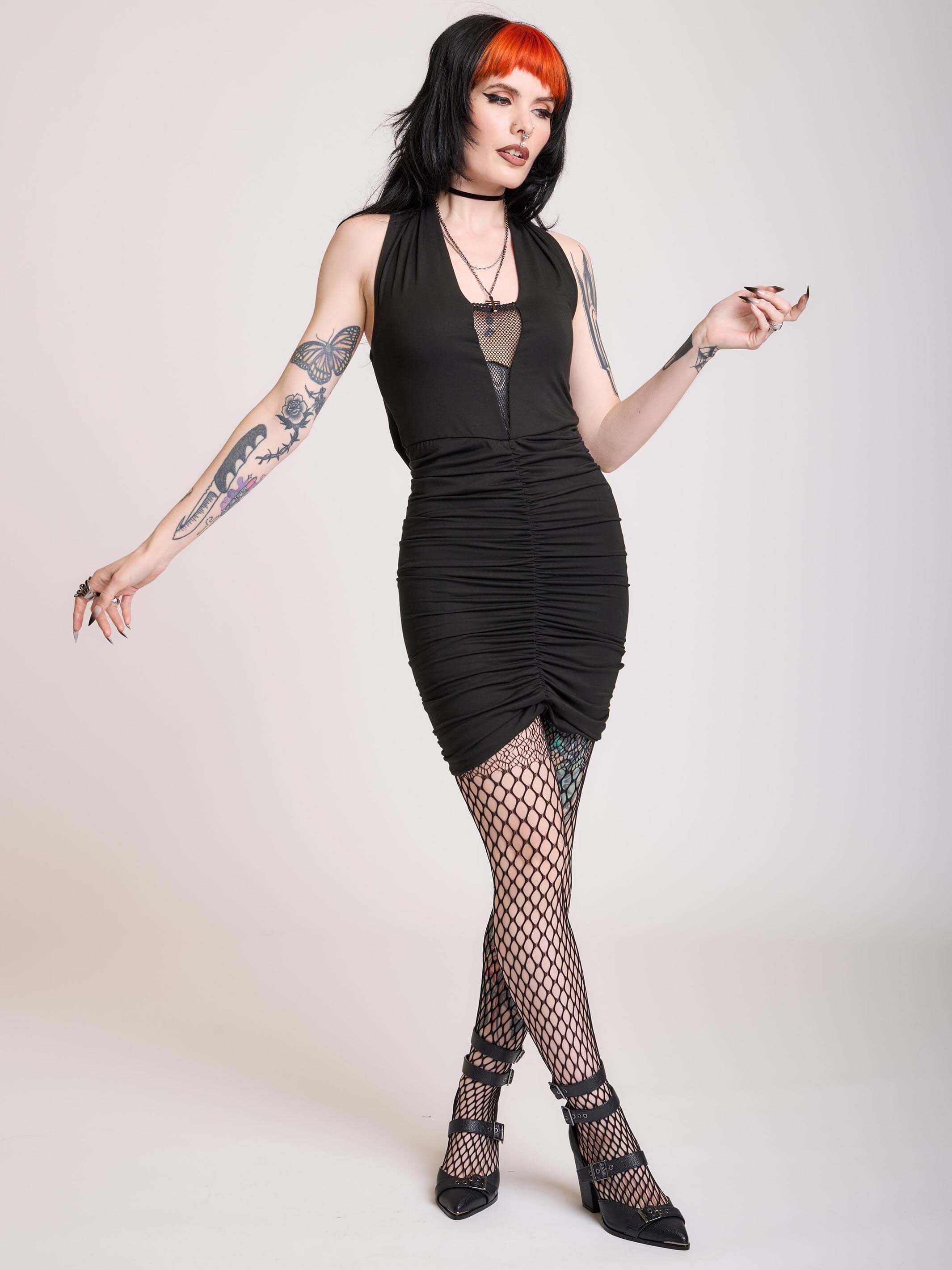 Hooded Cocktail Dress - Image 4