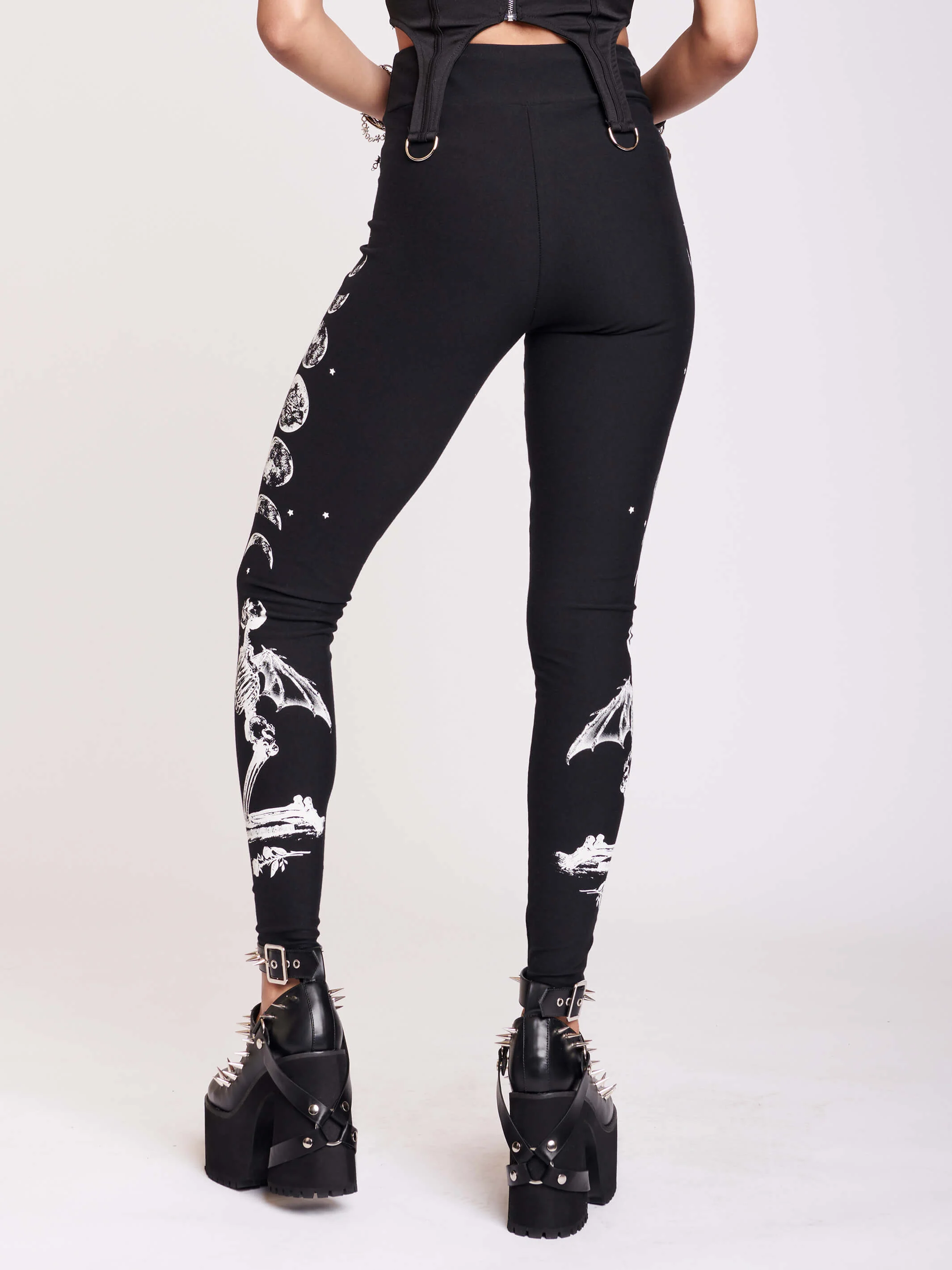 Praying Skeleton Leggings - Image 4