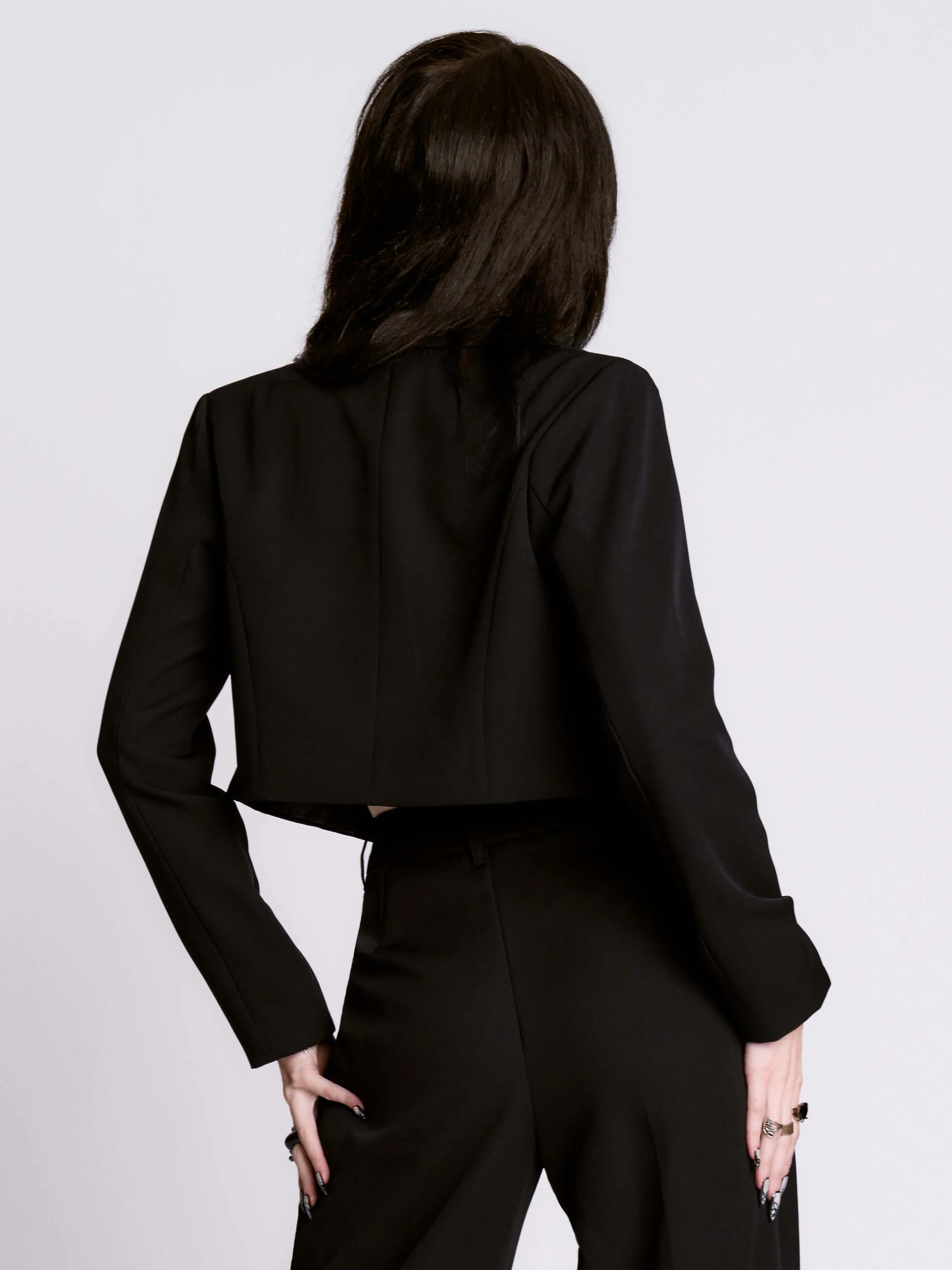 Raven Crop Blazer - Image 11