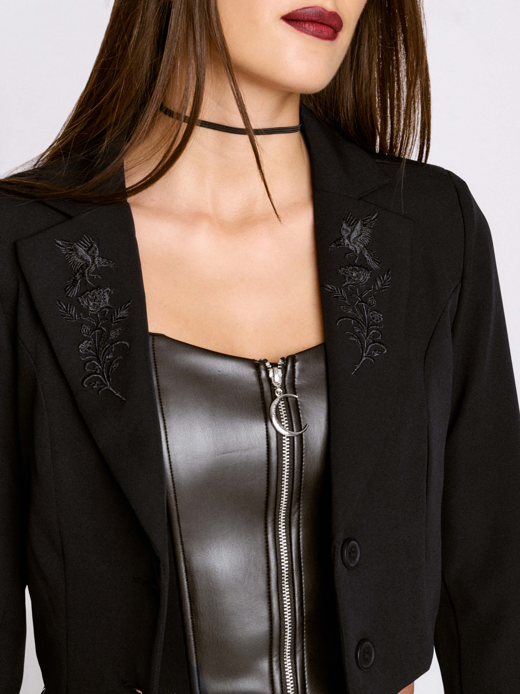 Raven Crop Blazer - Image 4