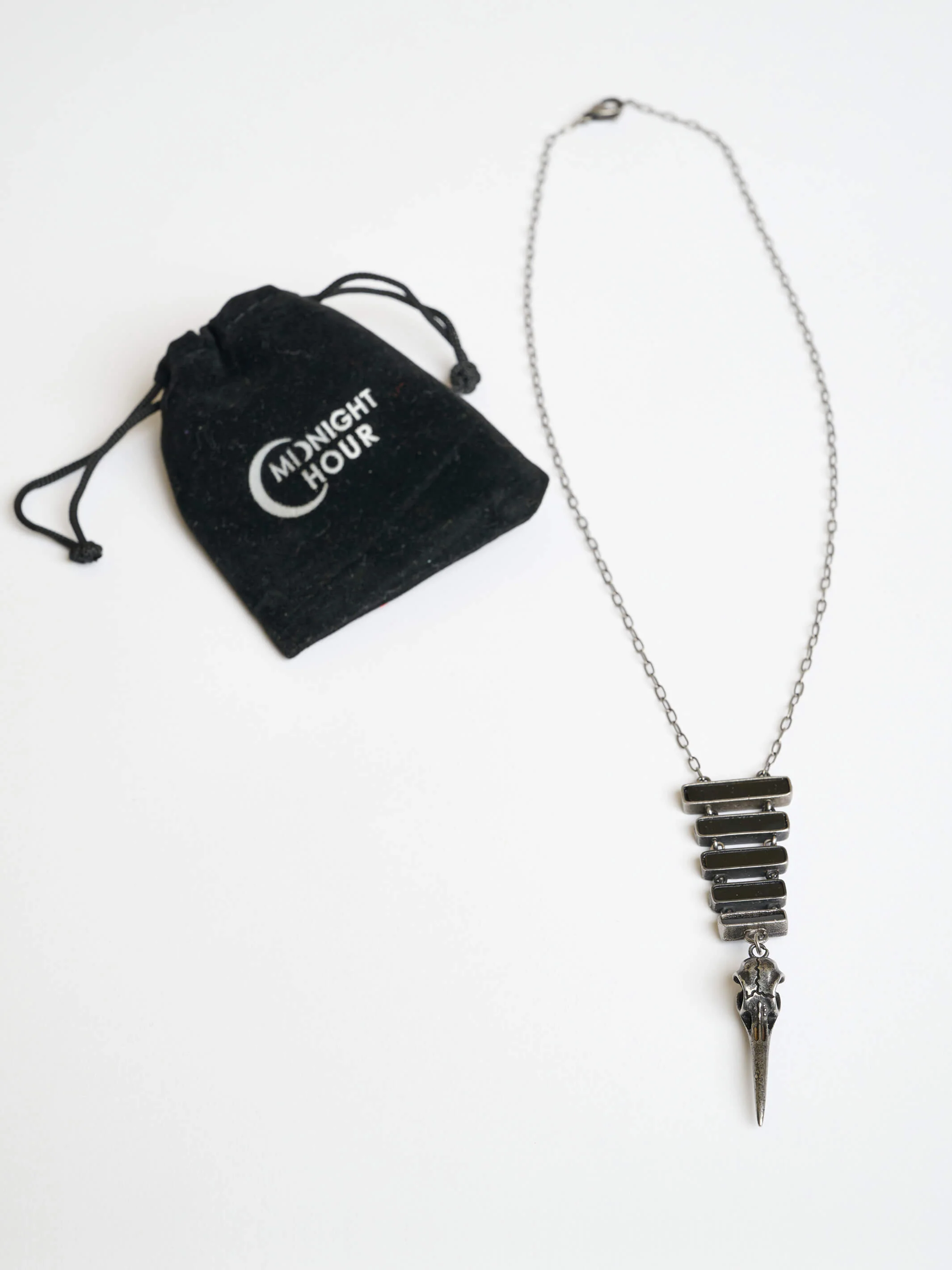 Raven Skull Necklace - Image 3