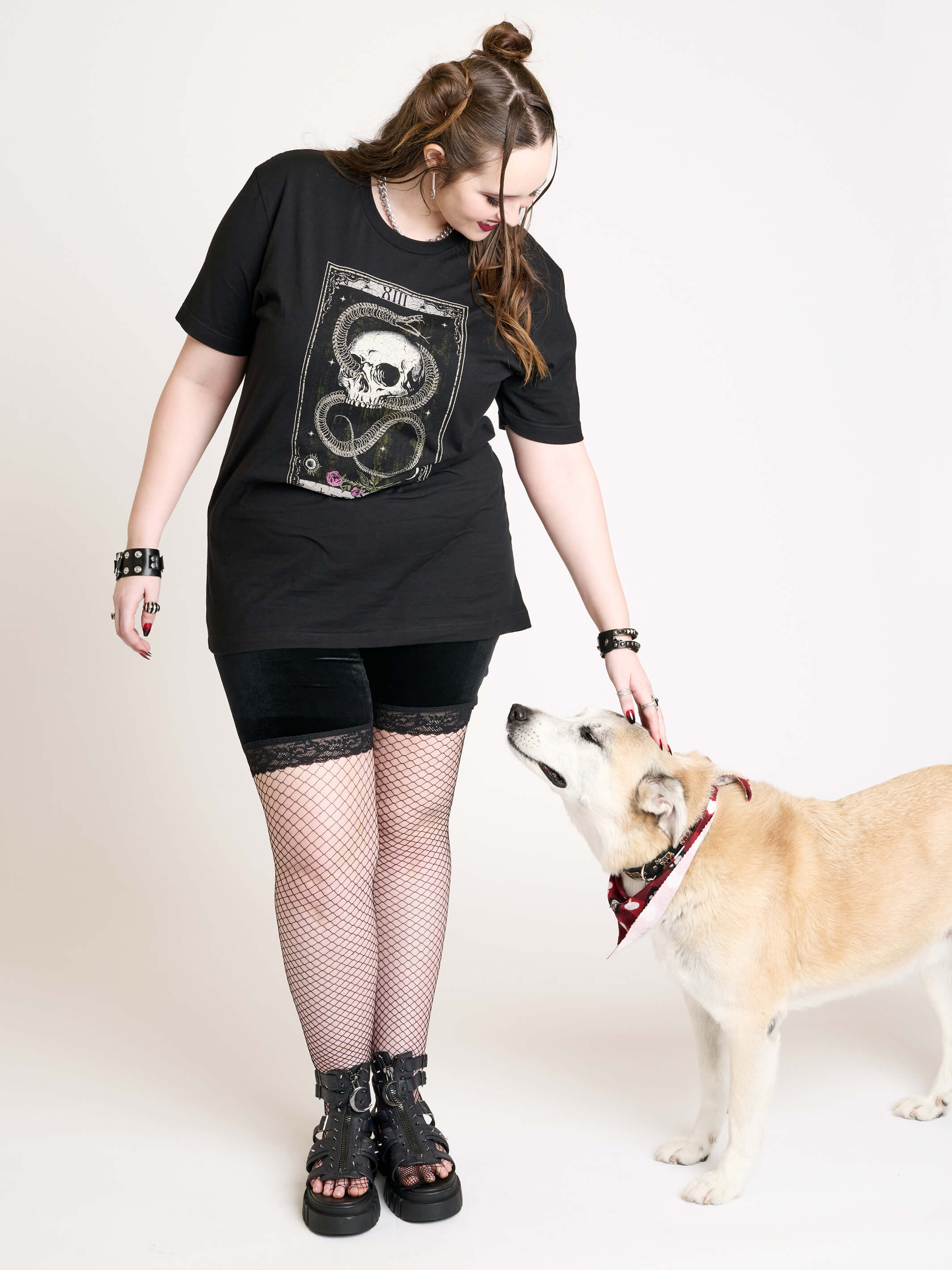 Snake & Skull Death Tarot T-shirt - Image 3