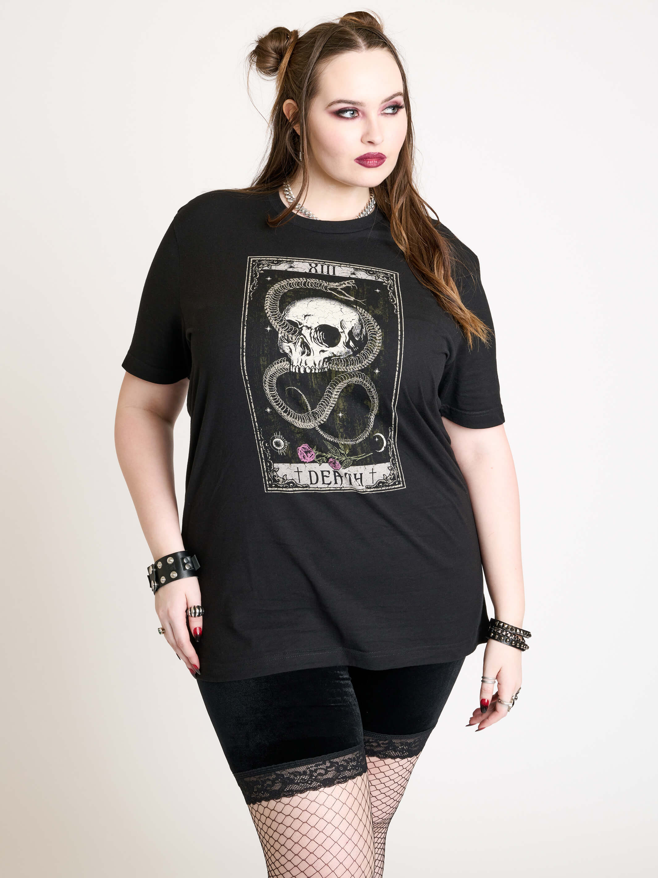 Snake & Skull Death Tarot T-shirt - Image 5