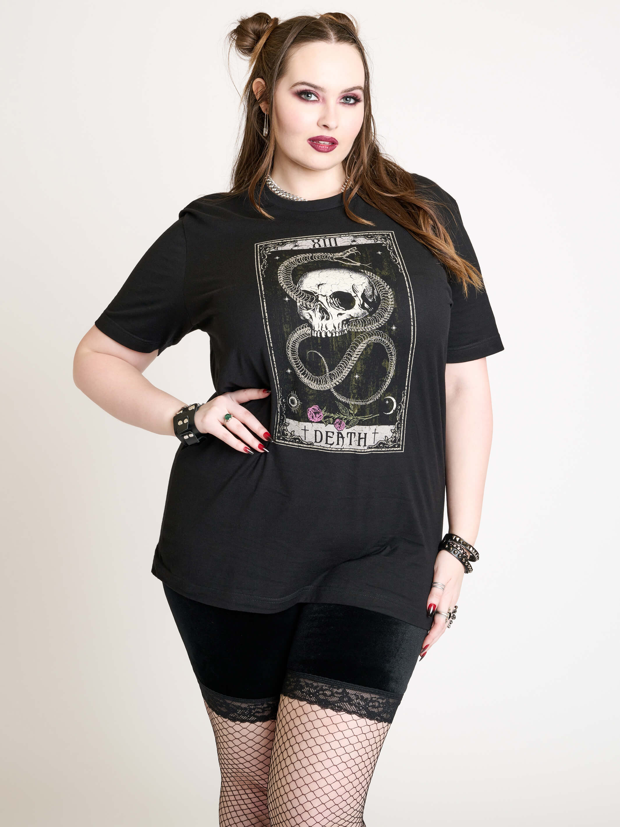 Snake & Skull Death Tarot T-shirt - Image 6