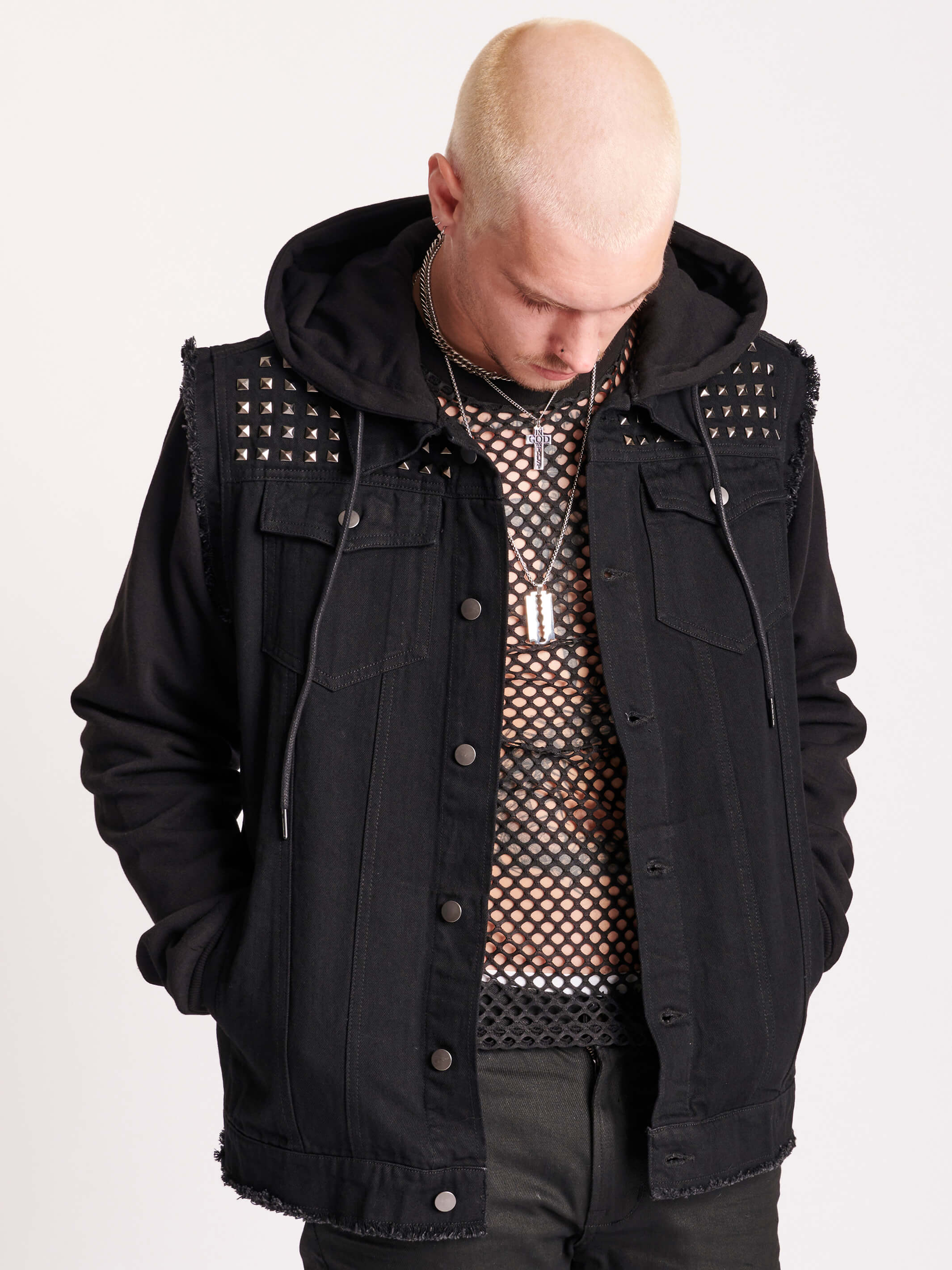 Studded Denim Jacket - Image 4